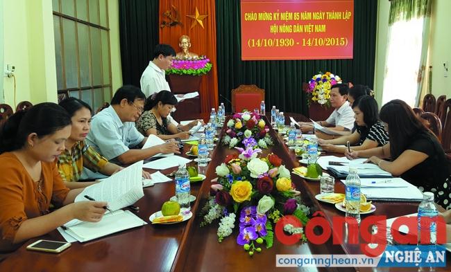 Đoàn liên ngành Ban vì sự tiến bộ phụ nữ tỉnh kiểm tra công tác bình đẳng giới và vì sự tiến bộ phụ nữ tại Hội Nông dân tỉnh