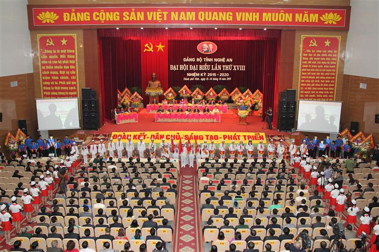 Đại hội Đảng bộ tỉnh Nghệ An lần thứ XVIII thành công đã vạch ra nhiều phương hướng, nhiệm vụ quan trọng trong giai đoạn 2015 - 2020
