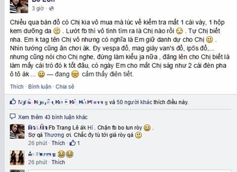 Một lời cảnh báo của một facebooker trên diễn đàn Online