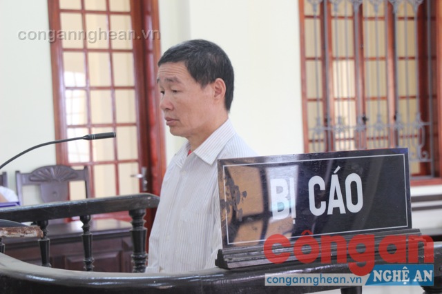 Bị cáo Vi Văn Dũng tại tòa