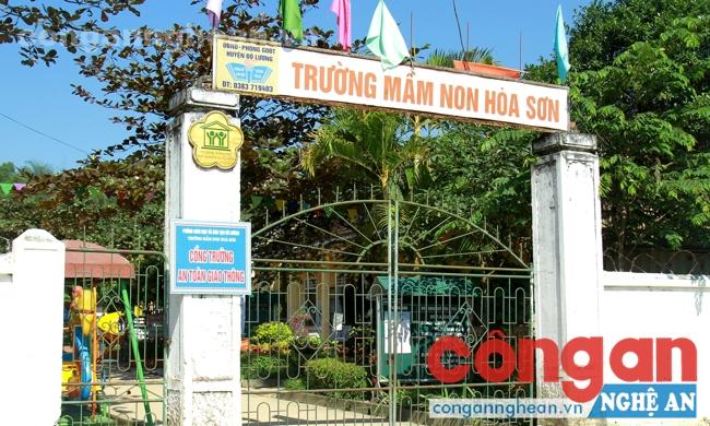  Trường Mầm non Hòa Sơn, nơi xảy ra nhiều sai phạm trong thu chi