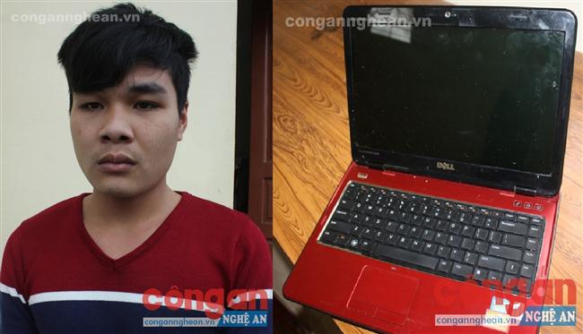 Đối tượng Hà Văn Đông cùng tang vật vụ án