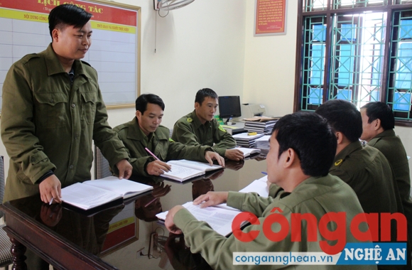  Công an xã Tân An cùng Công an các xã trên địa bàn huyện họp bàn kế hoạch phòng, chống tội phạm dịp trước, trong và sau Tết Nguyên đán Bính Thân