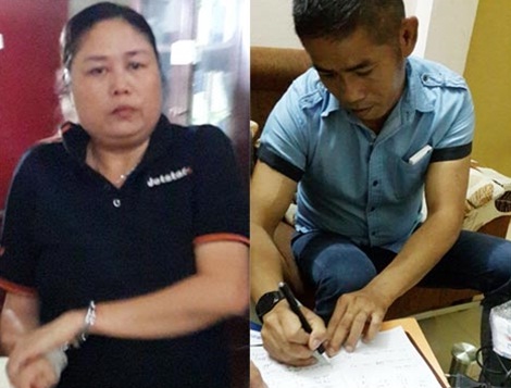 Các đối tượng Minh “trầu”, Nguyễn Phước khi bị bắt.
