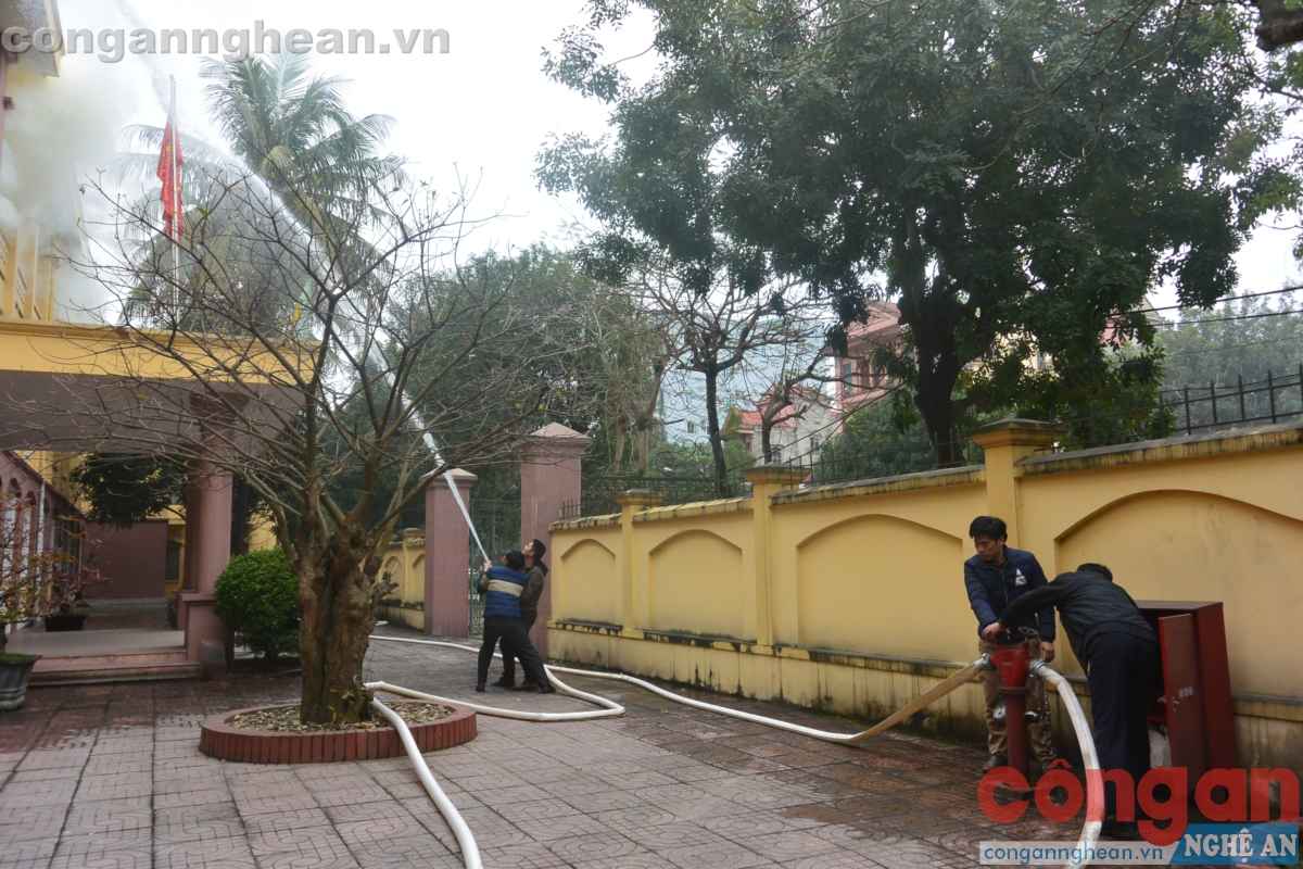 Hoạt động chữa cháy diễn ra nhanh và kịp thời