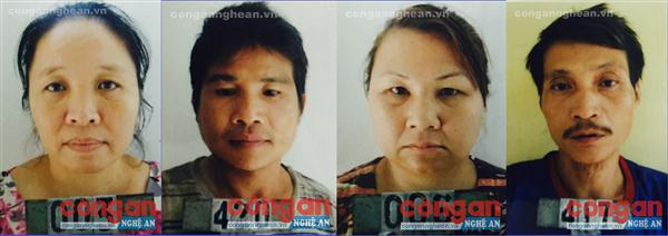 Các đối tượng mua bán người bị lực lượng Công an bắt giữ