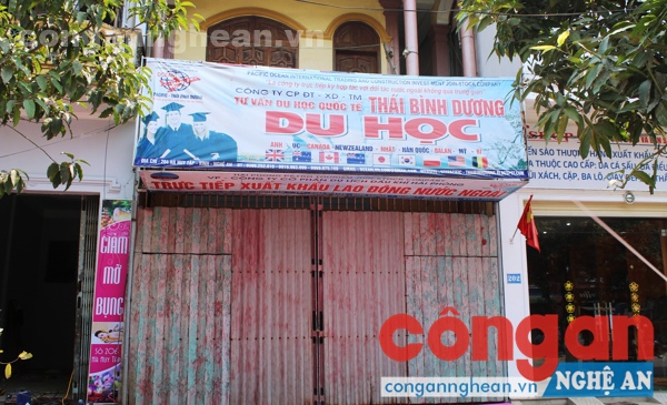 Một trong những đơn vị vừa bị Sở GD&ĐT Nghệ An ra quyết định đình chỉ hoạt động tư vấn du học