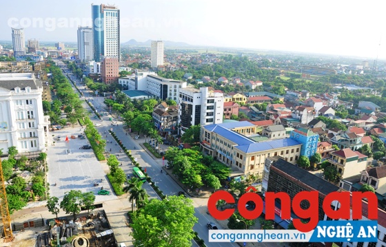 Kiến trúc đô thị TP Vinh nhìn từ trên cao