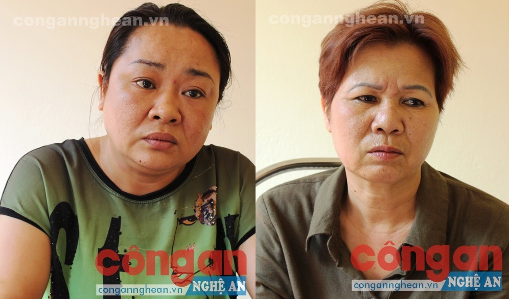 2 đối tượng Nhâm Thị Bình, Đinh Thị Kim Oanh