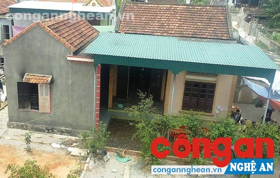 Ngôi nhà nơi xảy ra hỏa hoạn vào rạng sáng 2/5 khiến 4 người trong một gia đình thương vong