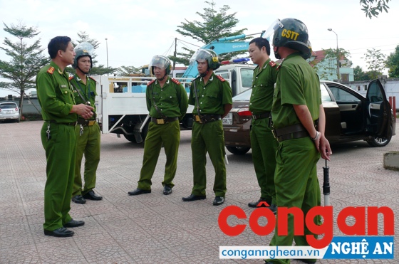 Các lực lượng triển khai phương án đảm bảo ANTT trên địa bàn