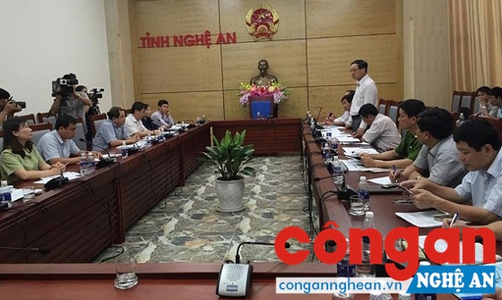 Đoàn thanh, kiểm tra liên ngành Trung ương về VSATTP làm việc tại UBND tỉnh ngày 5/5