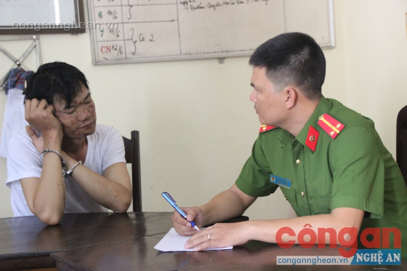 Đối tượng Nguyễn Cảnh Bá tại Cơ quan Công an