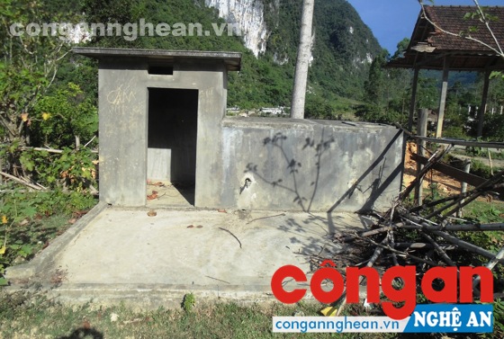 Công trình nước tự chảy xã Yên Khê đã hư hỏng.