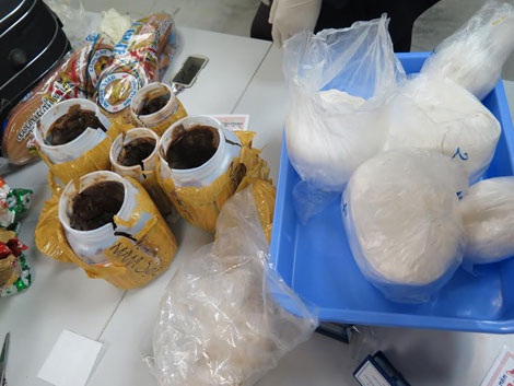 Những hũ mắm cá rô bên trong đầy heroin