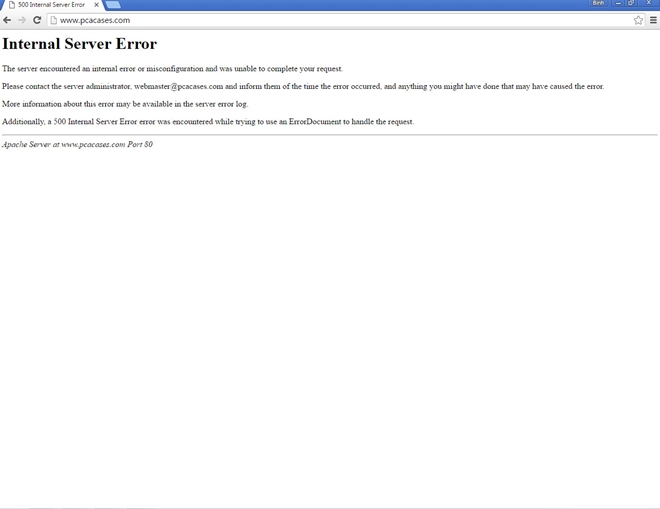 Màn hình khi truy cập trang chủ của trang web.