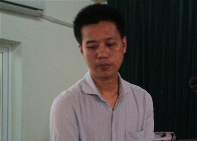 Bị cáo Nguyễn Tiến Quân tại phiên tòa