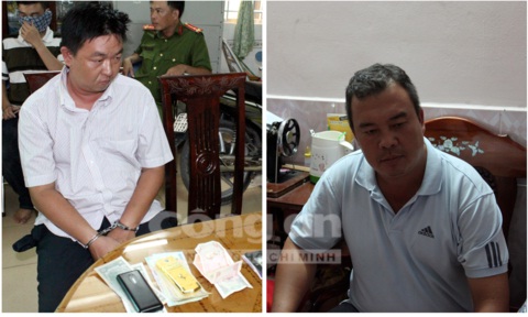 Từ trái qua phải Võ Hoàng Anh và Đoàn Vũ Duy 