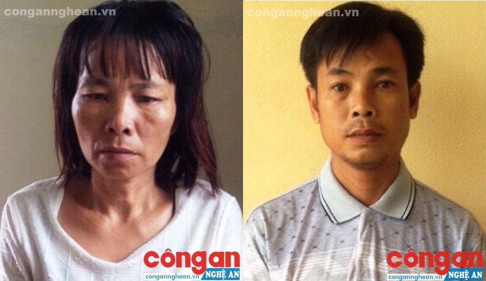 Đối tượng Vi Thị Toàn và Lương Văn Hải