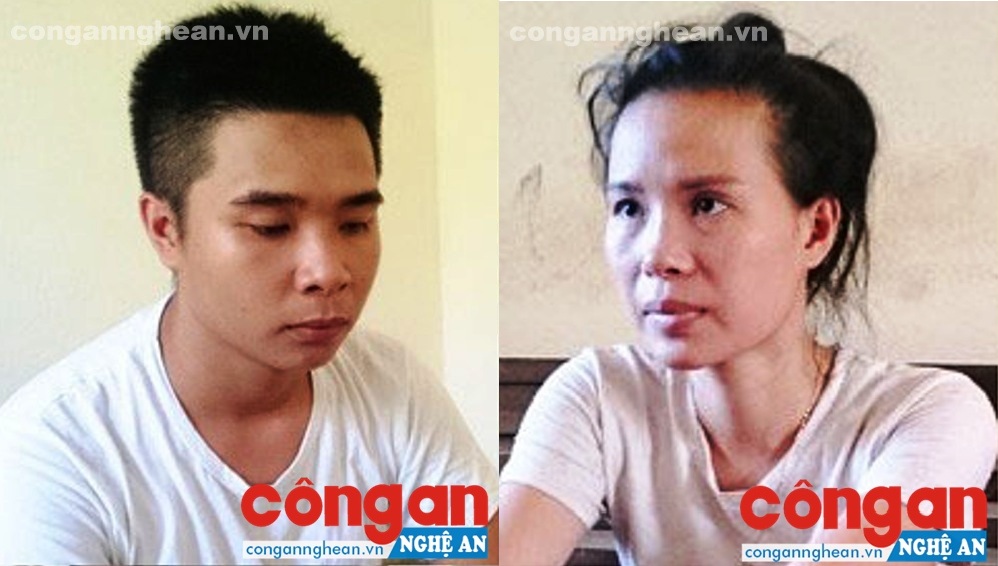 Các đối tượng mua bán ma túy bị Công an phường Đông Vĩnh bắt giữ