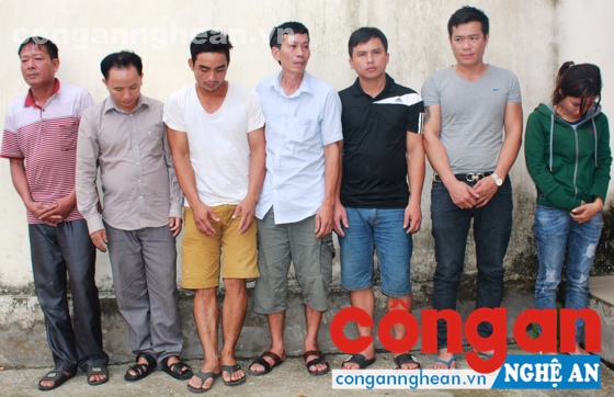  Các đối tượng bị bắt giữ