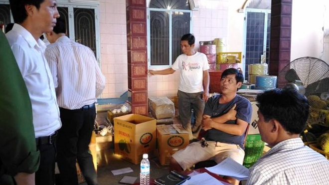 Cơ quan chức năng lập biên bản tạm giữ tang vật
