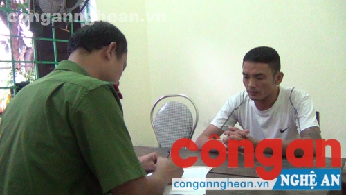 Đối tượng Nguyễn Đức Lam tại Cơ quan Công an