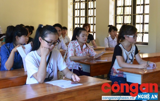 Thí sinh dự thi THPT quốc gia năm 2016