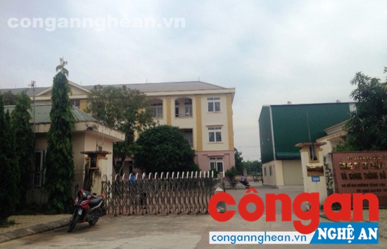 Trụ sở Công ty TNHH MTV Môi trường đô thị Vinh - nơi 2 vợ chồng anh Cường đang làm việc