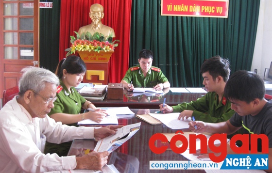 Công an phường Lê Lợi tiếp nhận tin báo tố giác tội phạm