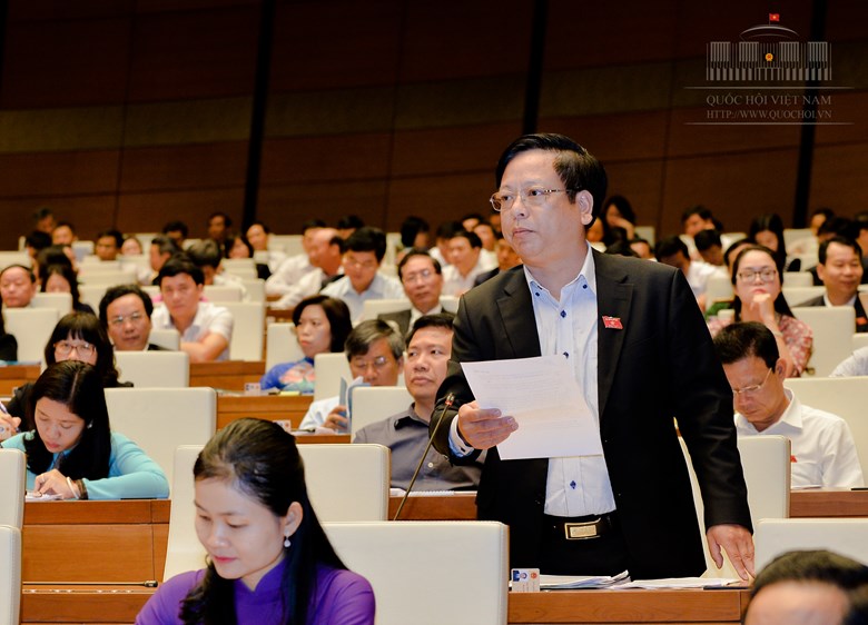 Đại biểu Quốc hội Nguyễn Trường Giang chất vấn Bộ trưởng Bộ Công thương - Ảnh:Đình Nam