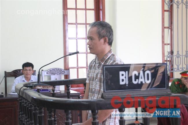 Bị cáo Ngô Đức Ngọc tại phiên tòa