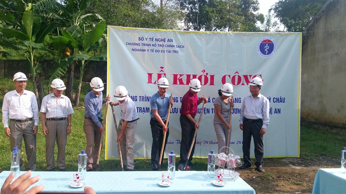 Lễ khởi công Trạm Y tế xã Châu Thắng, Quỳ Châu, Nghệ An