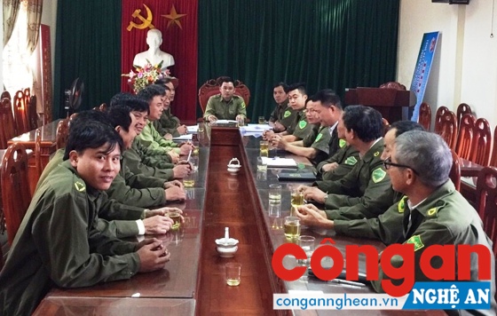 Ban Công an xã Nghi Phú triển khai kế hoạch đảm bảo ANTT dịp trước, trong và sau Tết Nguyên đán 2017