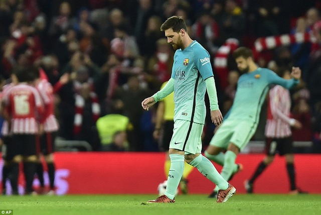 Messi đã ghi bàn nhưng Barca không chiến thắng