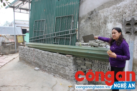 Lối đi duy nhất của gia đình bà Nhuần đã bị xây bịt 4 tháng qua