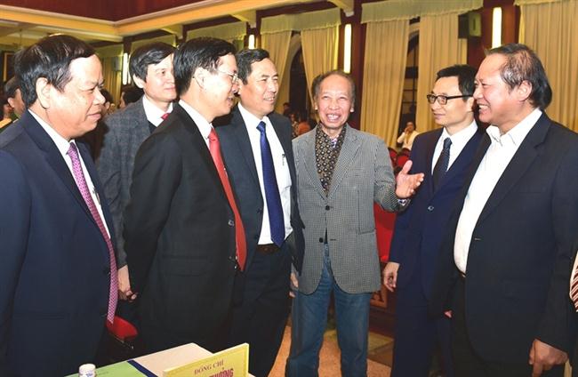 Các đại biểu tham dự Hội nghị báo chí toàn quốc năm 2016, triển khai nhiệm vụ năm 2017