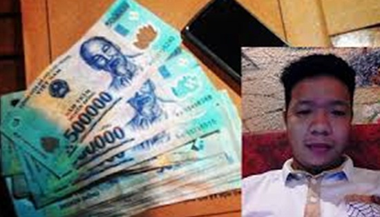  Đối tượng Lương Đài Luân và tang vật.