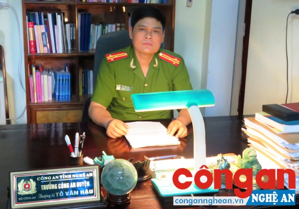 Thượng tá Tô Văn Hậu, Trưởng Công an huyện Kỳ Sơn