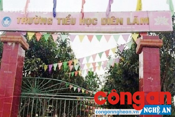 Trường Tiểu học Diên Lãm, nơi xảy ra vụ việc