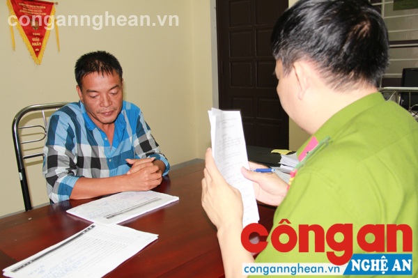 Đối tượng Ngô Minh An tại Cơ quan Công an