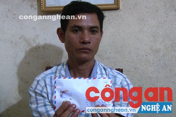 Đối tượng Vi Văn Thái tại cơ quan Công An