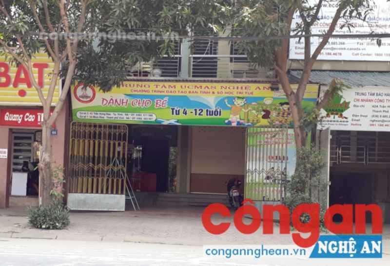 Điểm đào tạo tại số 42, đường Trần Hưng Đạo của Công ty UCMAS Nghệ An