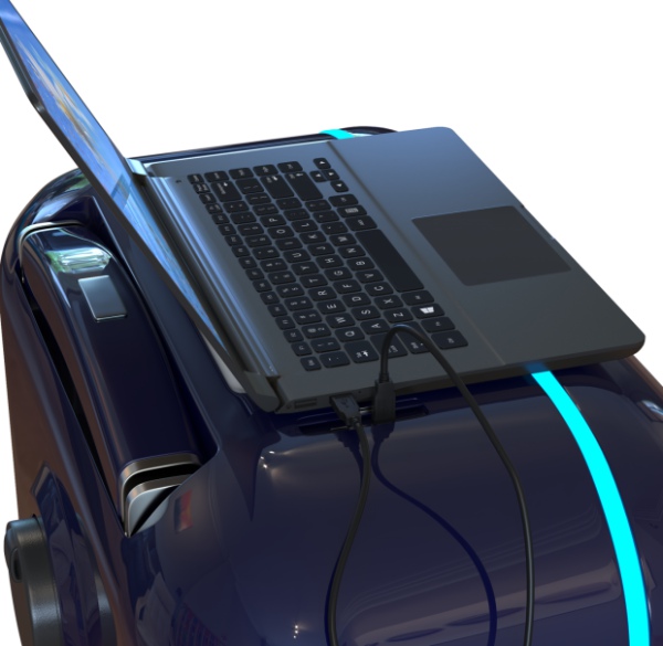 Cổng USB tiện lợi giúp sạc đầy cho Travelmate