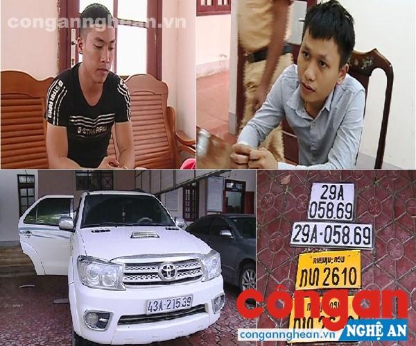2 đối tượng và tang vật vụ án