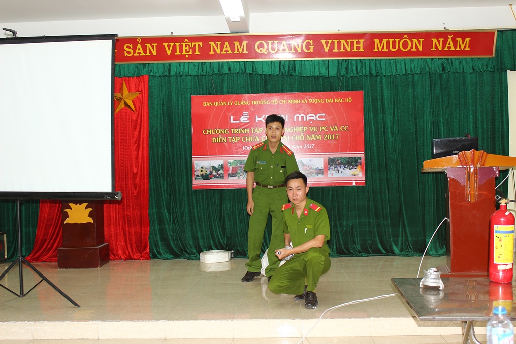 Hướng dẫn thao tác sử dụng các phương tiện, thiết bị PCCC