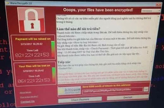 Các chuyên gia nhận định, mã độc WannaCry chủ yếu khai thác lỗ hổng phiên bản máy chủ Windows 2008 R2, phiên bản mà đa số các doanh nghiệp và cơ quan nhà nước Việt Nam vẫn đang sử dụng. (Ảnh minh họa. Nguồn: Internet)