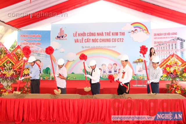 Lễ khởi công nhà trẻ chung cư Kim Thi
