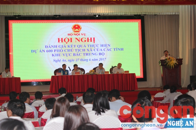 Hội nghị đánh giá kết quả thực hiện dự án 600 Phó chủ tịch xã của khu vực Bắc Trung Bộ