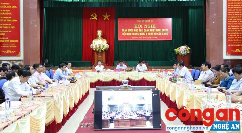 Tại điểm cầu Nghệ An